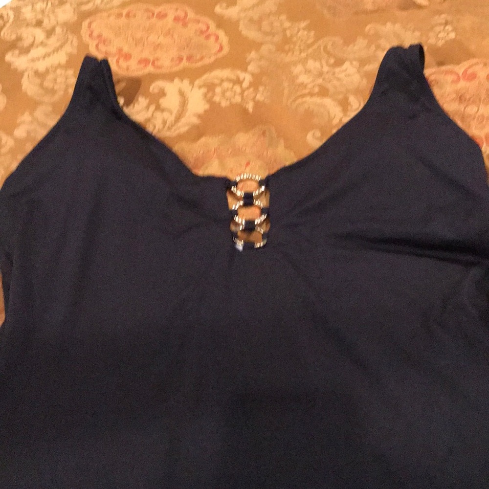 NWT Tommy Bahama Black Tank Bathing Suit